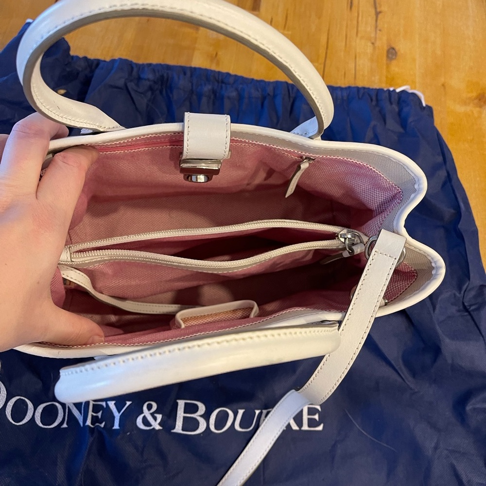 Dooney & Bourke white & pink tote - Picture 2 of 2